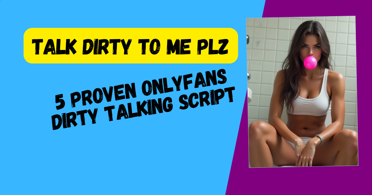An OnlyFans creator engaging in flirty conversation, illustrating 5 effective dirty talking scripts